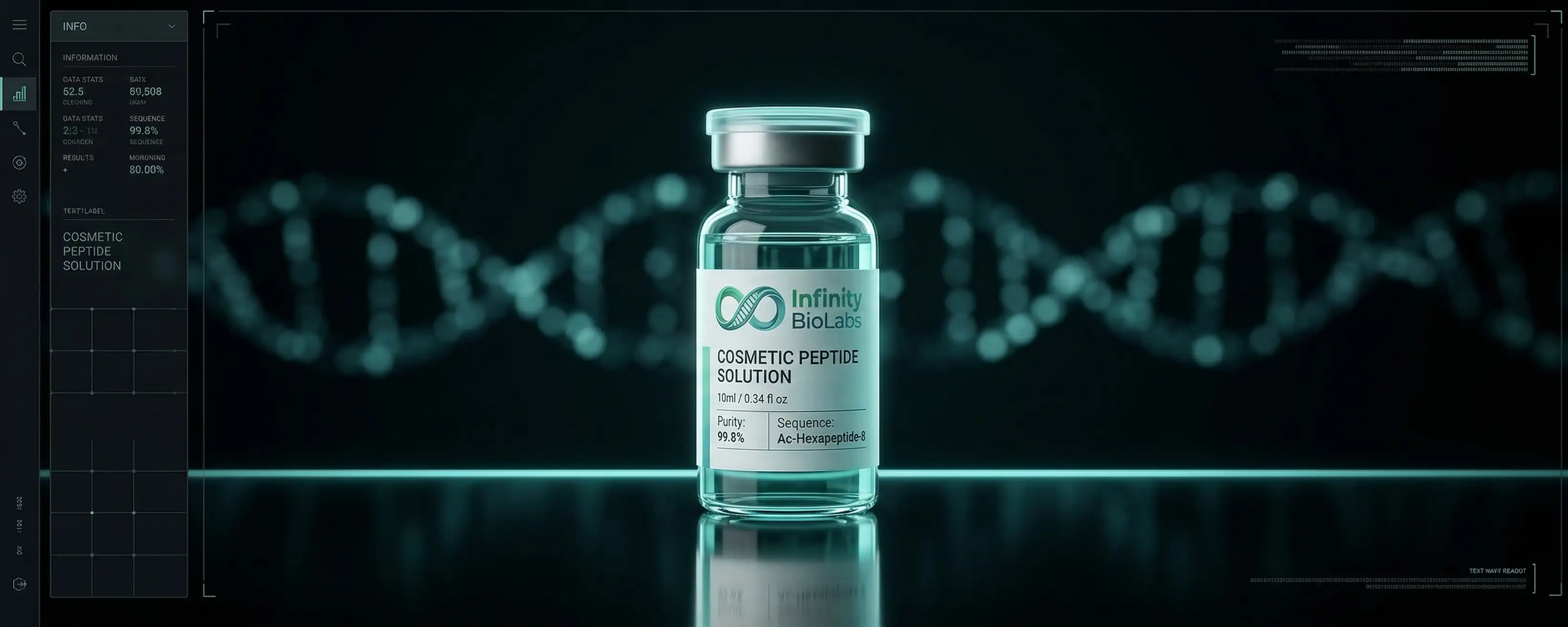 Infinity BioLabs aesthetics research vial