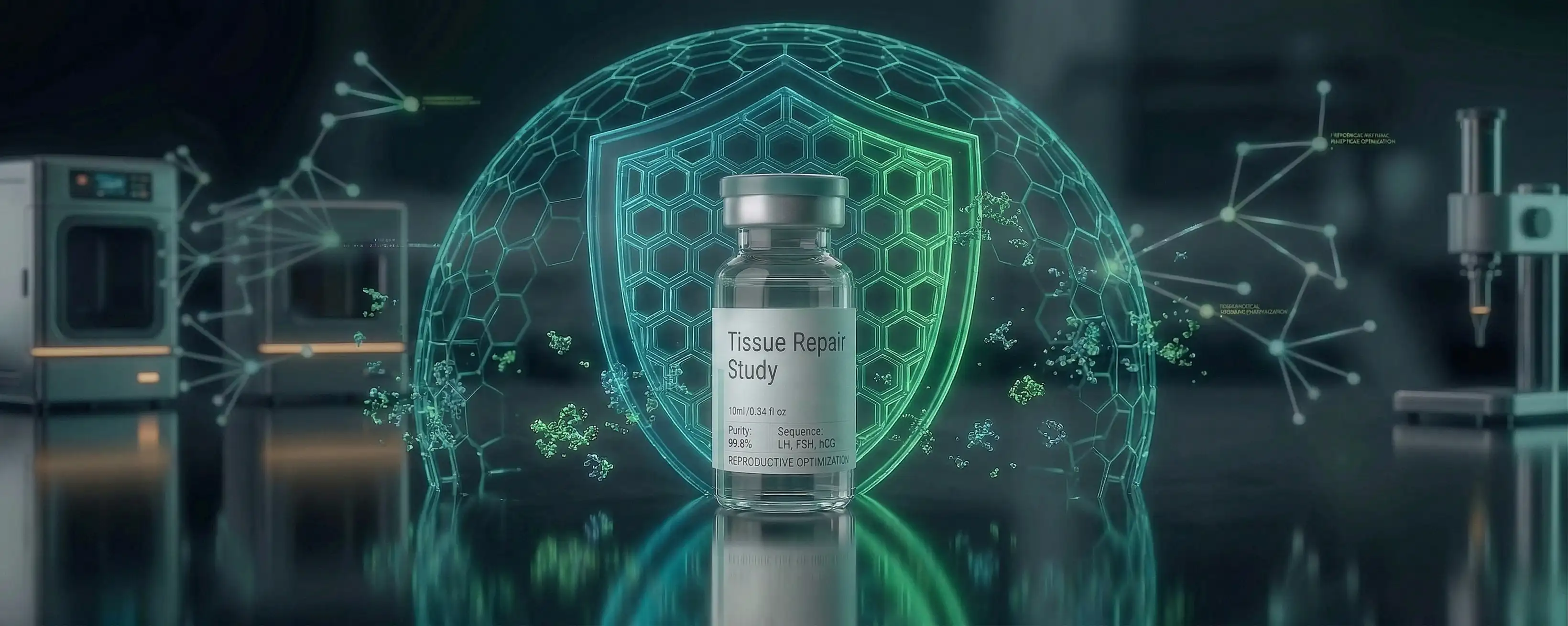 Immune support vial with protective shield visualization
